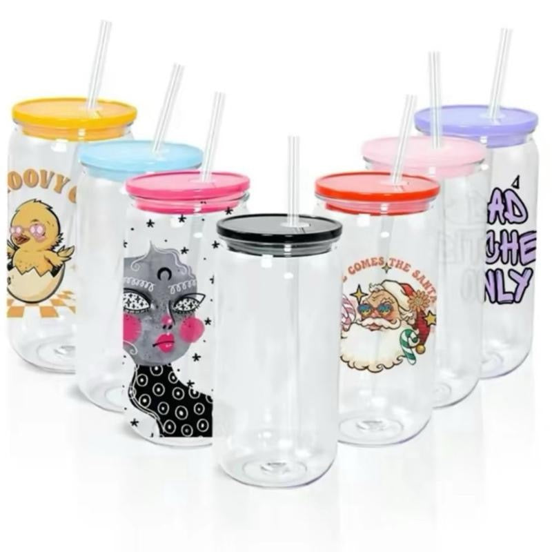 16oz Plastic Cup with Lid and Straw (NO GLITTER) just Unique Featuring Wrap.